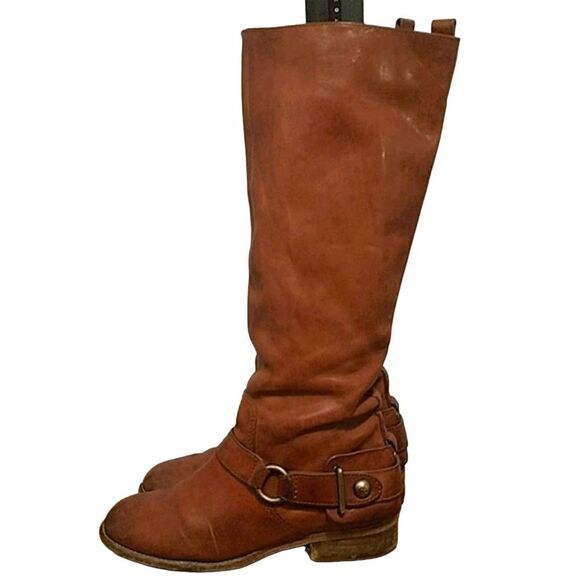 Coach VTG Natalie Brown leather harness tall Riding boots Women's 6B - Picture 3 of 15